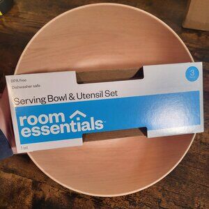 2pk Serving Bowl with fork and spoon